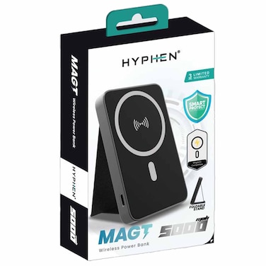 Hyphen MAGT Wireless Power Bank 5000mAh, Black