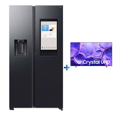 Samsung RS90F66 Side-by-Side Refrigerator, 647L, Stainless Steel, No Frost, Water Dispenser