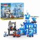 ZURU MAX Police Adventure Police Headquarters Building Block Playset, 889 Pieces, Ages 6+
