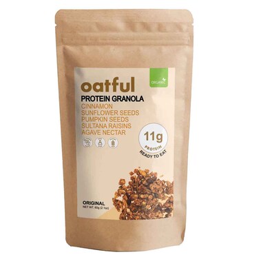 Oatful Original Protein Granola with Cinnamon, Seeds and Raisins, 60g