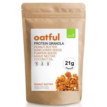 Oatful Organic Peanut Butter Protein Granola, 300g