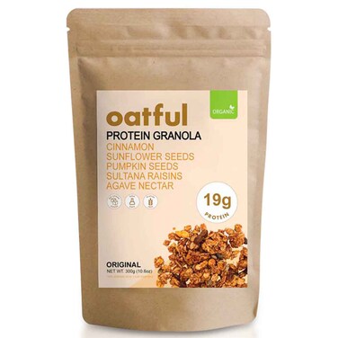 Oatful Original Protein Granola with Cinnamon, Seeds and Raisins, 300g
