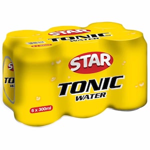 Star Tonic Water Soft Drink, 300ml, Pack of 6 300mlx6
