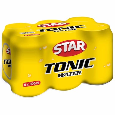 Star Tonic Water Soft Drink, 300ml, Pack of 6
