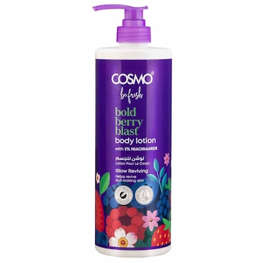Cosmo Be Fresh Bold Berry Blast Body Lotion with 3% Niacinamide, 1L