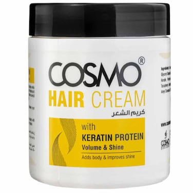 Cosmo Hair Cream with Keratin Protein Volume and Shine, 500ml