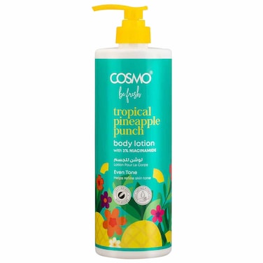 Cosmo Be Fresh Tropical Pineapple Punch Body Lotion with 3% Niacinamide, 1L