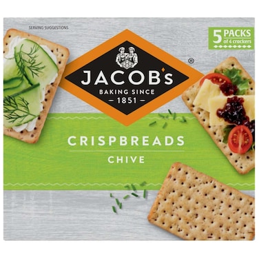 Jacob's Lunch Bakes Chive Crispbreads, 190g
