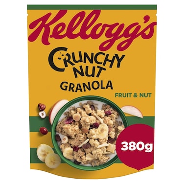 Kellogg's Crunchy Nut Granola Fruit and Nut Cereal, 380g