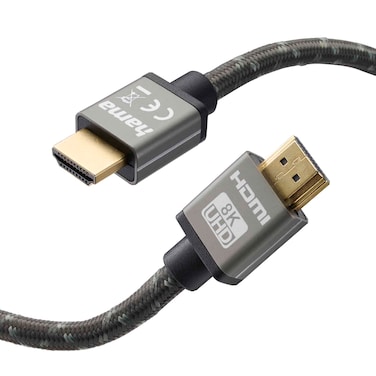 Hama HDMI Plug to Plug Aluminium 8K Cable, 2M