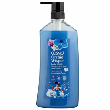 Cosmo Orchid Whisper Moisturizing Body Wash with Avocado and Shea Butter, 1L