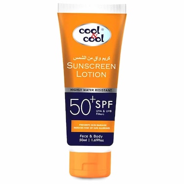 Cool and Cool Sunscreen Lotion SPF 50+, 50ml