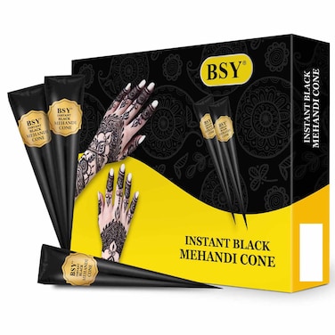 BSY Instant Black Mehandi Cone, 28g