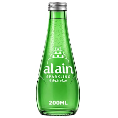 Al Ain Sparkling Water Glass Bottle, 200ml