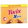 Twix Xtra Milk Chocolate Covered Caramel and Biscuit Bars, 72g, Pack of 5