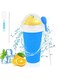 Vopooso Slushy Cup (BPA Free), Slushie Maker Cup, Ice Cup Summer Cooler Squeeze Cup, Frozen Magic Slushy Maker Cup, Protable Smoothie Mug Ice Cream Maker for Juices and Drinks, Blue