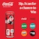 Coca-Cola Original Taste Carbonated Soft Drink with Free Aluminum Cup, 330ml, Pack of 12