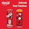 Coca-Cola Zero Sugar Carbonated Soft Drink with Free Aluminum Cup, 330ml, Pack of 12