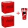 Coca-Cola Zero Sugar Carbonated Soft Drink with Free Aluminum Cup, 330ml, Pack of 12