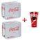 Coca-Cola Light Carbonated Soft Drink with Free Aluminum Cup, 330ml, Pack of 12