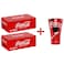 Coca-Cola Original Taste Carbonated Soft Drink with Free Aluminum Cup, 150ml, Pack of 30