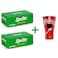 Sprite Lemon-Lime Flavoured Carbonated Soft Drink with Free Aluminum Cup, 150ml, Pack of 30