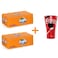 Fanta Orange Carbonated Soft Drink with Free Aluminum Cup, 150ml, Pack of 30