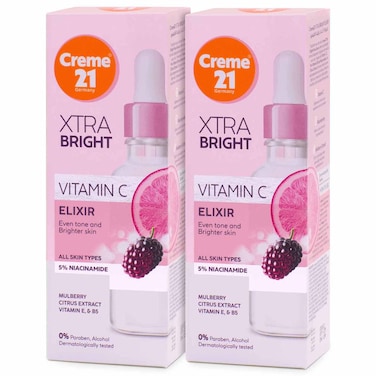 Creme 21 Xtra Bright Vitamin C Elixir Face Serum, Pack of 2