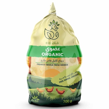 Fili Organic Premium Whole Fresh Chicken Free Range, 700g