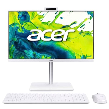 Acer Aspire C24 All-in-One PC, Intel Core i5-120U, 16GB RAM, White