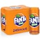 Fanta Orange Carbonated Soft Drink, 245ml, Pack of 6