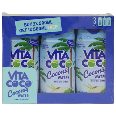 Vita Coco Original Coconut Water, 500ml, Pack of 3