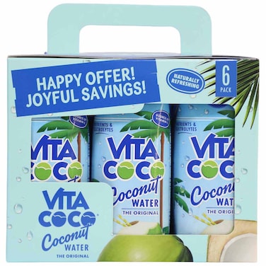 Vita Coco Original Coconut Water, 330ml, Pack of 6