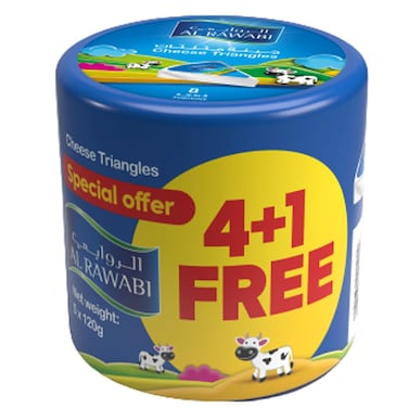 Al Rawabi Cheese Triangles, 120g, Pack of 5