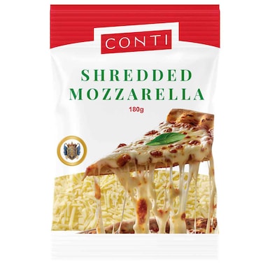 Conti Shredded Mozzarella Cheese, 180g