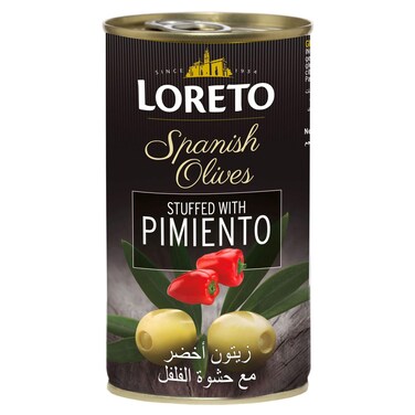 Loreto Spanish Olives Stuffed with Pimiento, 350g, Pack of 2