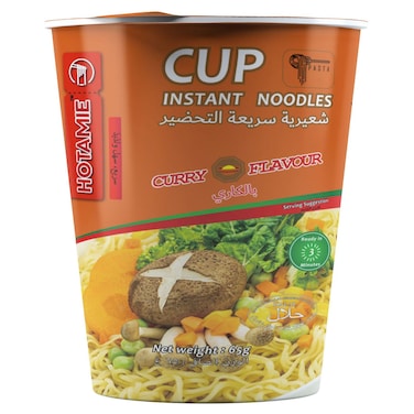 Hotame Cup Instant Noodles Curry Flavour, 65g, Pack of 3