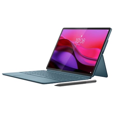 Lenovo Yoga Tab Plus 256GB, 16GB RAM, 12.7 Inch 3K 144Hz with Pen Pro and Keyboard, Wi-Fi 7, Tidal Teal