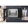 Siemens iQ500 BE555LMB2M Built-In Microwave with Grill, 60cm, Black Glass