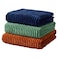 Plush Ribbed Single Blanket, Assorted