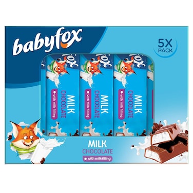 Babyfox Milk Chocolate with Milk Filling, 45g, Pack of 5