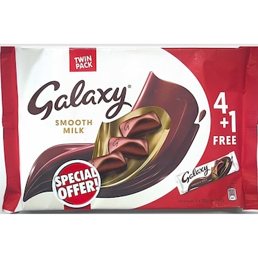 Galaxy Smooth Milk Chocolate, 10 Bars x 30g