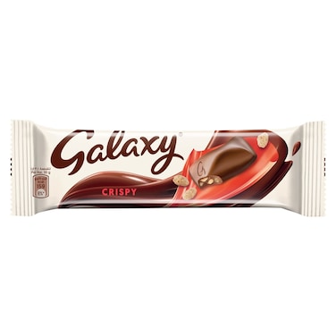 Galaxy Crispy Milk Chocolate with Puffed Rice Pieces, 30g