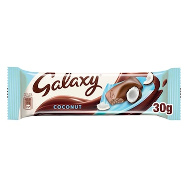 Galaxy Coconut Milk Chocolate with Dried Coconut Pieces, 30g