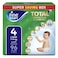 Fine Baby Total 7 Protection and Comfort Baby Diapers Size 4, 7-14kg, 96 Diapers