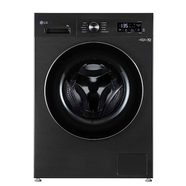 LG Vivace Pro Front Load Washing Machine, 9 kg, Silver, Inverter Direct Drive, Steam, AI DD, 1400 RPM