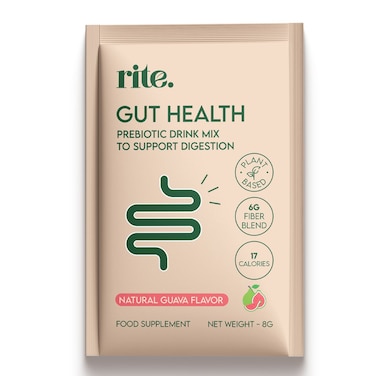 Rite Gut Health Prebiotic Drink Mix Natural Guava Flavor, 15 Sachets, 120g
