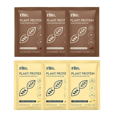 RITE PROTEIN VANILLA, CHOCOLATE 6S