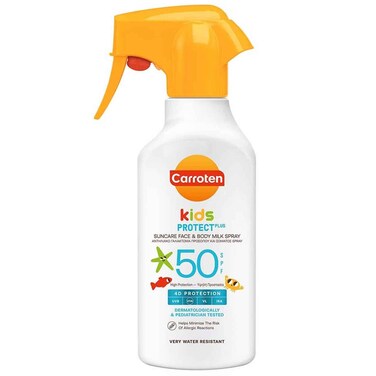 Carroten Kids Protect Plus Face and Body Milk Spray SPF50, 270ml
