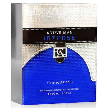 Chris Adams Active Man Intense Eau de Parfum for Men, 100ml